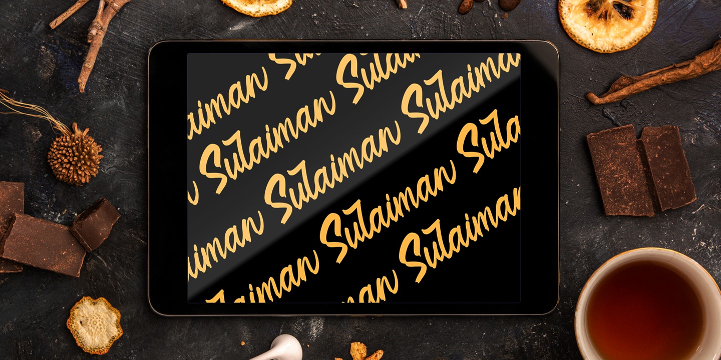 Example font Sulaiman #4
